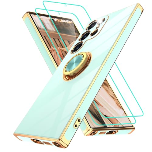 Coque Samsung S23 Ultra avec anneau rotatif 360° et béquille