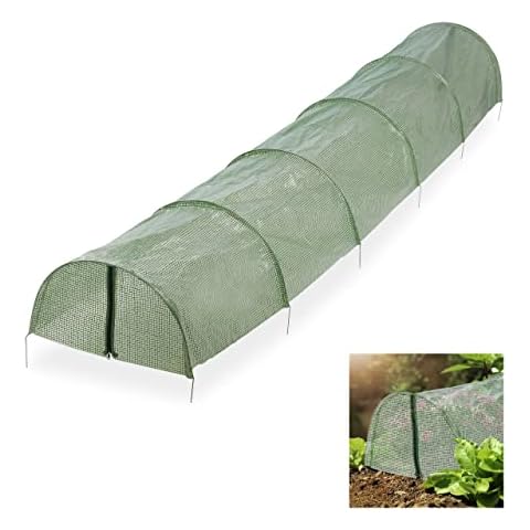 Túnel de jardín plegable Relaxdays con protección contra plagas y pájaros Cover