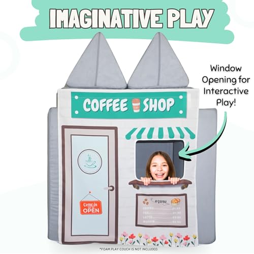 Image of Couch Swag Play Panel for Childrens Foam Sofa Kids Couch (Coffee Shop)