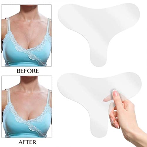 Adesivo Para Colo em Silicone Anti Rugas Reutilizável Transparente