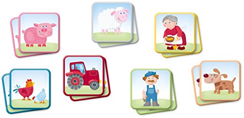HABA 303759 – HABA-Lieblingsspiele – Memo Bauernhof | Memo-Spiel mit 16 extragroßen Karten | 8 Kartenpaare mit bunten Bauernhofmotiven | Spiel ab 2 Jahren - 2