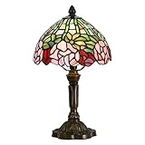 DEKORATIV - Der Lampenschirm aus farbigem Glas wird in vielen Designs von modernen bis hin zu klassischen Designs der ART NOUVEAU- und ART DECO-Ära hergestellt. Es fügt beleuchtet eine tolle Atmosphäre hinzu und passt perfekt zu Ihrem Nachttisch, Beistelltisch, Couchtisch, Arbeitstisch und anderen Möbeln.