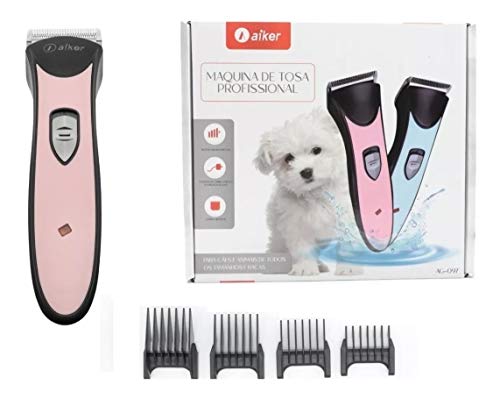 MAQUINA DE TOSA SEM FIO PROFISSIONAL PARA CAES E GATOS -AZUL