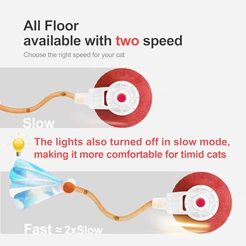 Interactive Cat Toys for Indoor Cats,The 3rd — top-down angle highlighting key features