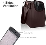 FDJASGY Porte-pâtisserie pour chiens avec Poche et attache de sécurité, Petit porte-chien souple pour petit animal de compagnie en plein air Sac à dos Café
