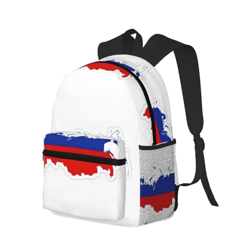 Sac à dos de voyage classique drapeau russe pour le travail et weekend