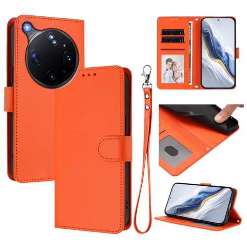 Cover �Ή��@�� forOPPO Find X9 Ultra,�Ή��@�� forOPPO Find X9 Ultra [PU+TPU]�J�[�h�X���b�g�t���E�H���b�g�X�g���b�v�t���X�}�z�P�[�X orange