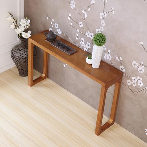 Support de puja en bois massif avec table de style chinois 120cm