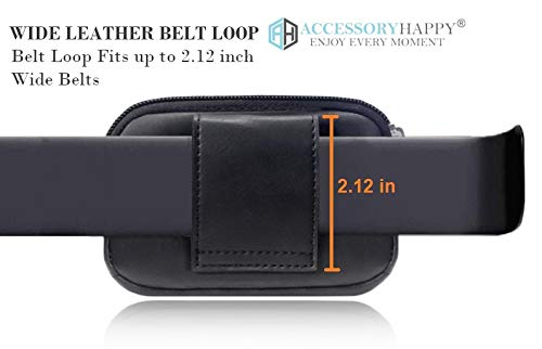 AccessoryHappy Minimalist Compact Belt Wallet Secret Money Pocket Pouch Wallet Belt for Both Men and Women - Sleek and Vegan Leather Travel Wallet for Attaching to Your Belt2