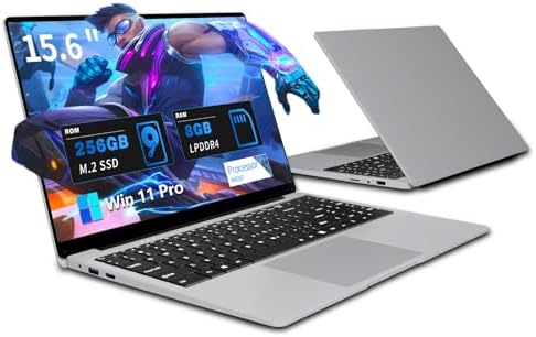 15.6 Pulgadas Ordenador Portatil, Win 11 PC Portátil Celeron N400...