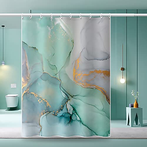 Rideau de douche de bain haut de gamme en polyester imperméable à oeillets