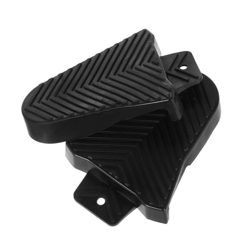 TOPPERFUN 1 ペア サイクリングシューズのクリート サイクリングクリップ 自転車アクセサリー 自転車ペダルプレート バイククリップ ポータブルサイクリングクリート 靴カバー Black