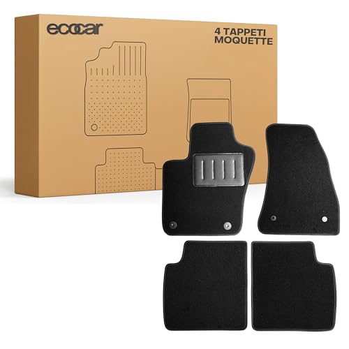 SET 4 TAPPETI: Set completo di 4 tappetini su misura progettati per adattarsi perfettamente al modello del veicolo. Realizzati con materiali resistenti e finiture curate, offrono protezione totale al pavimento dell’auto mantenendo interni puliti ed eleganti in ogni stagione.