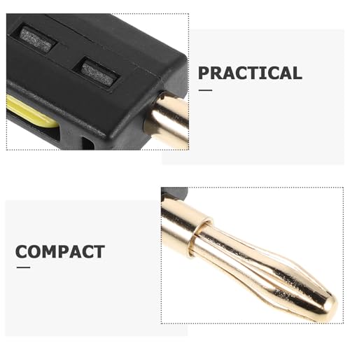 Conectores banana de 4 mm sin soldadura con resorte para cable de altavoz 5