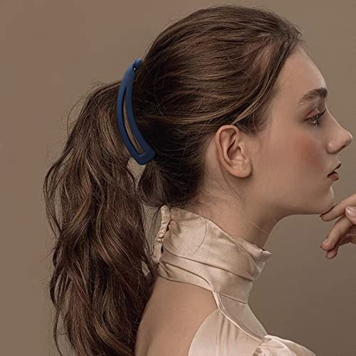 Velscrun 7 Pcs Banana Clips Hair For Thick Hair, Strong Hold Ponytail 4" Large Matte Banana Clips For Women And Girls For Fine Hair Curly Hair Accessories #TOP3