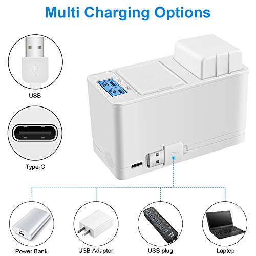 UKor Arlo Pro Batteries Charger Station, Dual Batteries Charging Dock Station for Arlo Rechargeable Battery, Arlo Pro/Pro 2(VMA4400), Arlo Go(VMA4410) Camera Batteries.