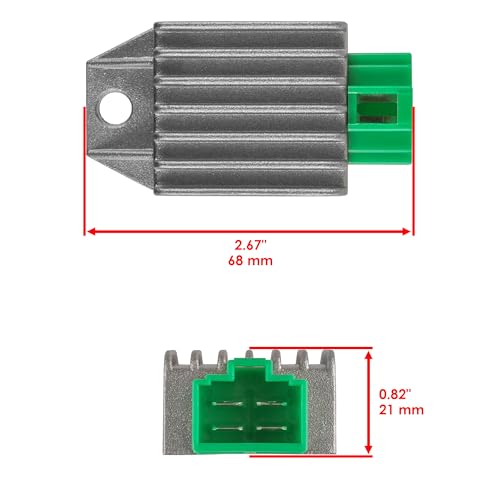 Image of Caltric Regulator Rectifier Compatible with Polaris Outlaw 90 2007-2016 / Outlaw 50 2008 2009-2019