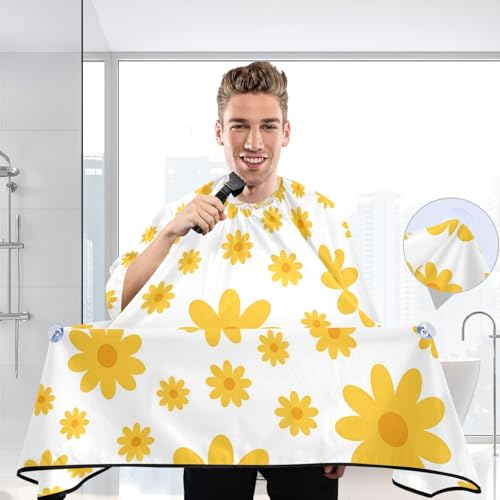 Capa de Barbería Impermeable Kigai Amarilla para Hombre miniatura 6