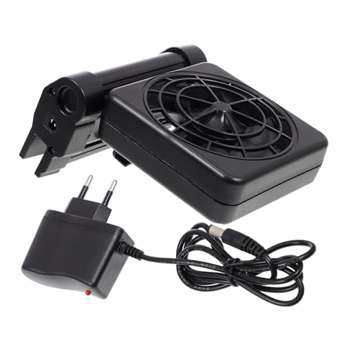 Ventilador de acuario Veemoon con clip ajustable de plástico y aluminio 2