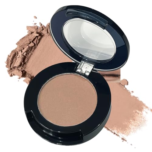 Image of Brown Matte Eyeshadow, Single Pressed Powder Pan With Mirrored Compact