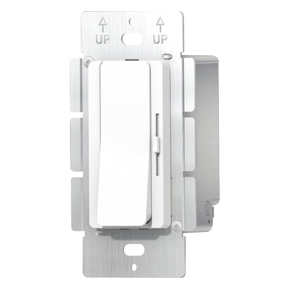 2-in-1 LED Dimmer Light Switch and Driver, 120V AC Input 24V DC Output (±0.5V), 160W Max, Wall Mount Rotary Dimmer with Screw Terminals, UL Listed, FCC & CE Certified Class 2 Power Supply (24V 160W)