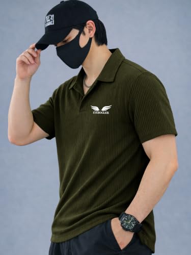 Image of Noble Monk Men's Solid Regular Fit Polo Shirt