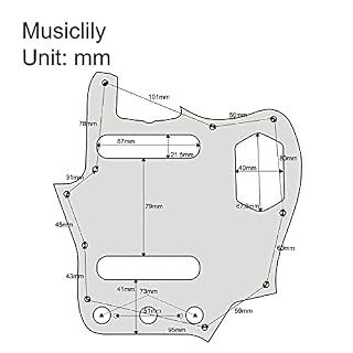 Musiclily Pro 10 Trous 65 60s Pickguard Vintage Plaque de Protection pour Fender américain Jaguar, 4plis Écaille de… - Les Beatles, Paul McCartney, John Lennon, RIngo Starr, George Harrison Musiclily Pro 10 Trous 65 60s Pickguard Vintage Plaque de Protection pour Fender américain Jaguar, 4plis Écaille de… – Image 2