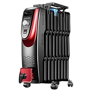 Olieverwarmer-met olie gevulde radiatorverwarming Draagbare verwarming met programmeerbare thermostaat, stille olieverwarmer voor thuiskantoor