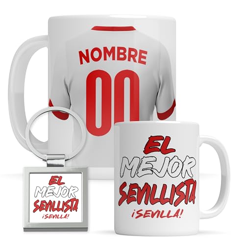 Taza personalizada Sevilla - Regalo Original para aficionados