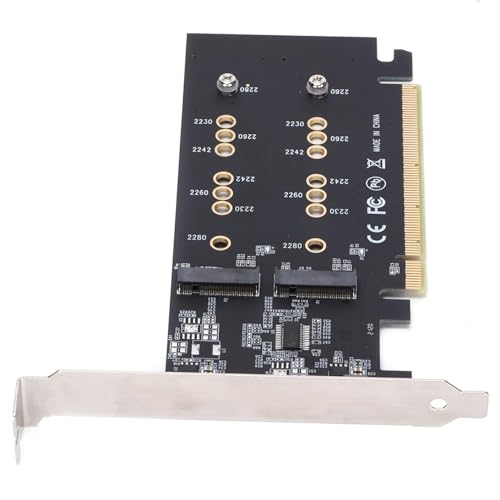SaiRetail.Com PCIE Expansion Card, PCI-E 3.0 X16 to 2-Port M.2 NVME SSD Adapter Card, M.2 Hard Drive Expansion Card Support 2230 2242 2260 2280 M.2... - Image 6