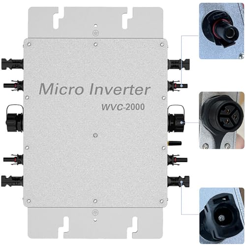 Micro inversor solar autocooling con entrada DC 22-50V para una red doméstica eficiente