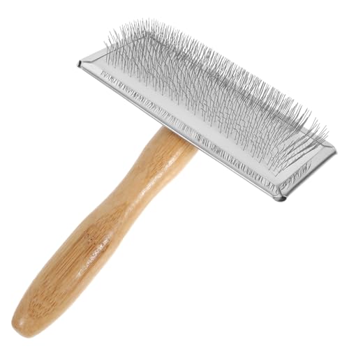 OSALADI Wood Iron Wool Carder Needle Felting Tool Multipurpose for DIY Projects Pet Hair