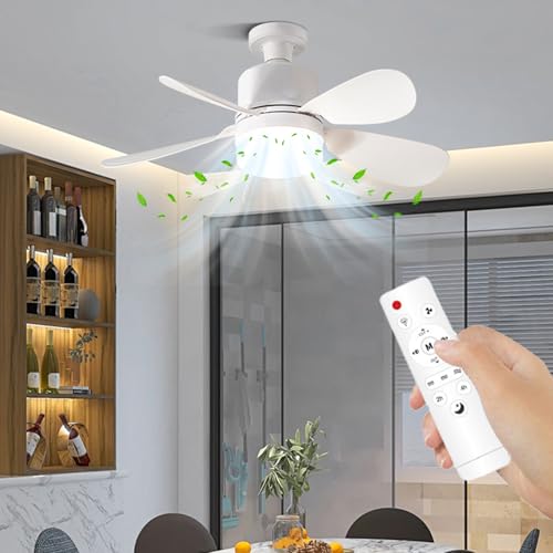 Ventilateur de plafond avec télécommande et éclairage led pour salon - 2