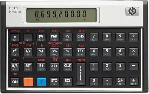 HP 12c Financial Programmable Calculator – Desktop, Financial, Bl...