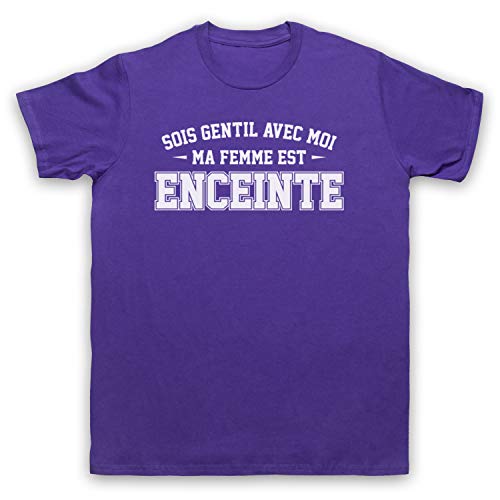 T-shirt Femme Enceinte Sois Gentil Avec Moi pour Futur Papa