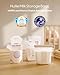 Nuliie 100pcs Temp-Sensing Breastmilk Storage Bag, Huge Temp-Sensing Icon & Locking Clamp, 6oz Breast Milk Storage Bags Freezer Pour Spout, Self Standing Milk Storage Bags Breastmilk, BPA-Free No-Leak