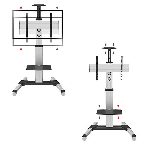 Soporte móvil para TV con ruedas ajustable para pantallas 32-65 pulgadas miniatura 4