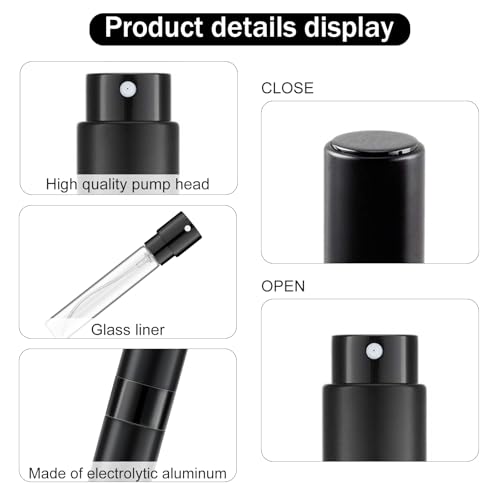 Perfume Twist-Up Rotary Travel Bottom Fill Refillable,Elegant Portable Spray Bottle for Perfume – Leak-Proof, Compact 10ml Ideal for Travel and Everyday Use - Image 4