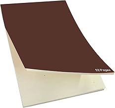 JUST RIDER Notepad for Office, Writing Pad (Brown(5x7.6))