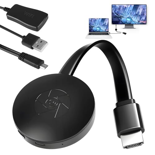 Adaptador Dongle HDMI inalámbrico 1080P para TV WiFi Miracast HDMI Dongle Cast 2.4GHz Wireless Display Adaptador para iPhone iPad Android iOS...