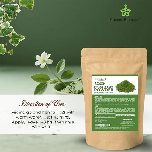 Polvo orgánico índigo para cabello Cosmic Element 4oz miniatura 5