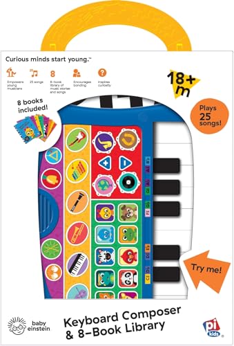 Image of Baby Einstein - My First Music Fun Keyboard Composer & 8 Sound Book Library - PI Kids