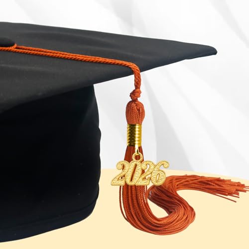 Image of GraduationMall Single&Multiple Color Graduation Tassel with 2026 Year Charm 9 inch