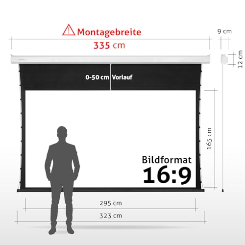 Motorleinwand ESMART Professional TATENSO Tension-Leinwand