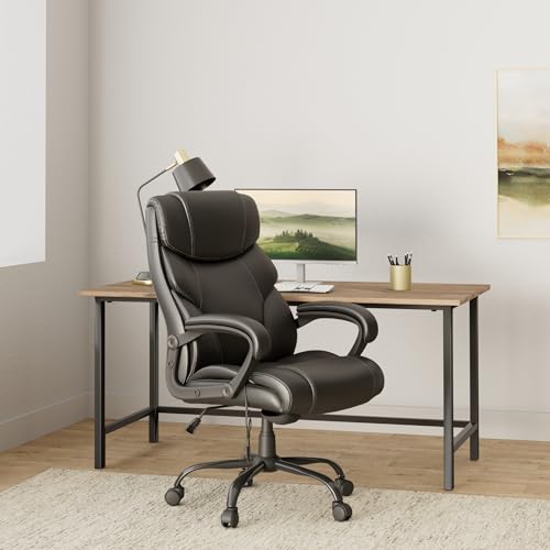 BestOffice Big and Tall Ergonomic Office Chair with Massage and Lumbar Support - 400lbs Capacity