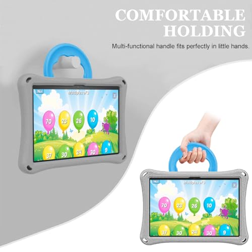 New 10in Tablet Case for Kids(2021/2023 Release 11th/13th Generation),DJ&RPPQ ipad 10 case Light Weight Anti Slip Shockproof Kids Friendly Case for 10 inch Tablet. (Gray) - Image 4