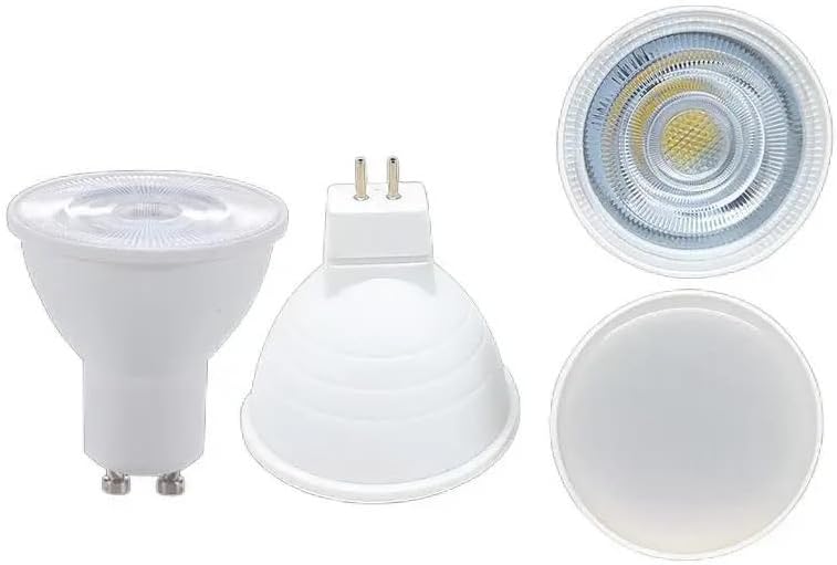 X10 LEDスポットライト GU10 MR16 220V 5W 調光可能スポットライト電球 温白色 冷白色(Cold white,