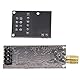 Heevhas Wireless Transceiver Empfänger NRF24L01+PA+LNA Wireless RF Transceiver Module mit SMA Antenne 2.4 GHz 1100m + Breadboard Breakout Adapter Board