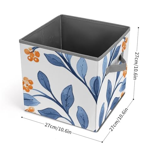 Bacs de rangement pliables avec poignées robustes pour jouets et dressing