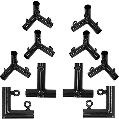 Aoneky 1 3/4 inch Golf Frame Corner Kit for 10x10x10ft Practice Golf Cage Net